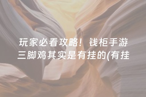玩家必看攻略！钱柜手游三脚鸡其实是有挂的(有挂技巧辅助器)