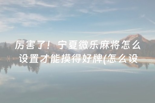 玩家必备攻略“微乐陕西麻将助赢神器购买”（必赢神器)