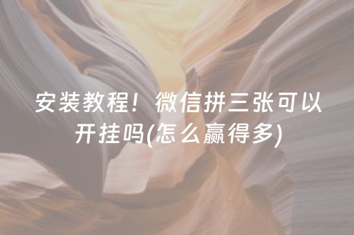 玩家必看“微乐天津麻将助赢神器购买”（做弊器软件下载)