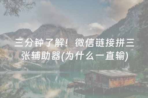 必看盘点揭秘“微乐湖北麻将胡牌神器”（免费辅助)