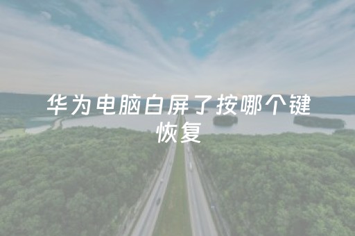 华为电脑白屏了按哪个键恢复（笔记本白屏死机无响应）