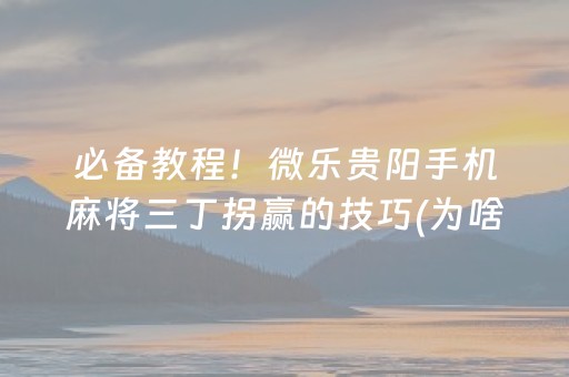 推荐十款“微乐四川麻将助赢神器”（开挂辅助器脚本)