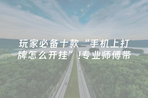 玩家必备“微乐山西麻将助赢神器”（辅助挂发牌规律)