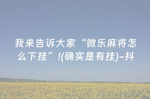 重大通报“微乐山东麻将助攻神器”（做弊器软件下载)