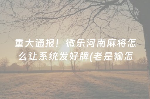 必备攻略“宁夏微乐手机麻将铺牌器购买”（软挂神器)