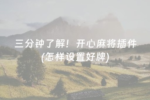 玩家必看科普“微乐陕西麻将辅牌器购买”（规律确实有挂)