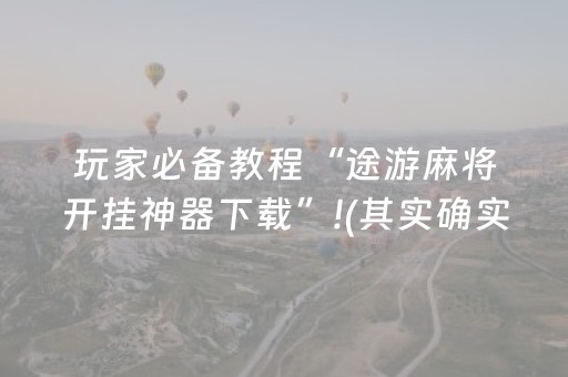 必备攻略“兴动麻将做弊器软件下载”（辅助挂发牌规律)