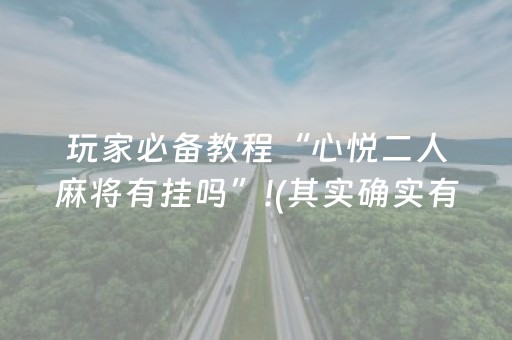 玩家必备教程“心悦二人麻将有挂吗”!(其实确实有挂)-抖音