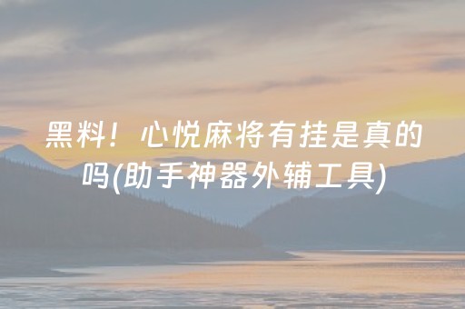 给大家科普一下“微乐掼蛋小程序辅助软件”（万能开挂器)