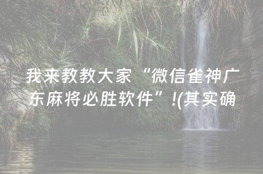 玩家必备十款“微乐海南麻将免费专用神器”（规律确实有挂)