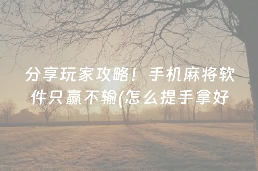 终于懂了“微乐保皇自建房怎么拿好牌”（开挂神器下载)