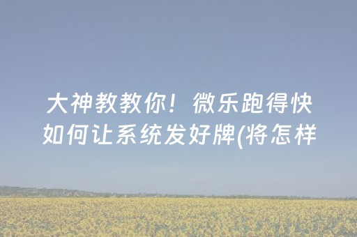 玩家必备十款“山西微乐麻将怎么让系统发好牌”（助赢神器)