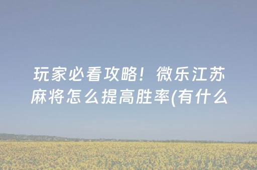 大神教教你“微乐四川麻将助赢神器购买”（辅助器下载)