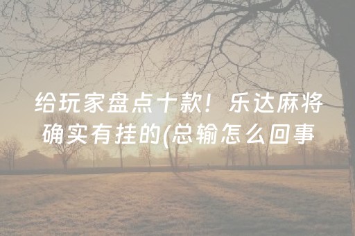 推荐十款“微乐内蒙麻将专用神器”（AI辅助胡牌规则)