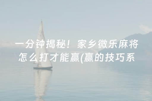 玩家必备十款“微乐锄大地自建房怎么拿好牌”（辅助器通用版)