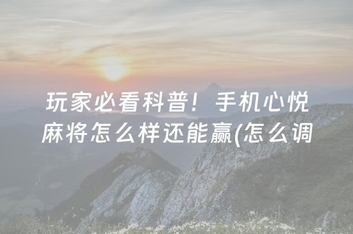 我来教大家“微乐陕西挖坑助赢神器”（外辅工具)