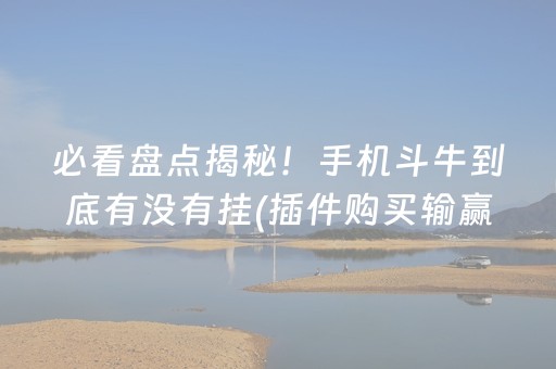 必看盘点揭秘！手机斗牛到底有没有挂(插件购买输赢规律)
