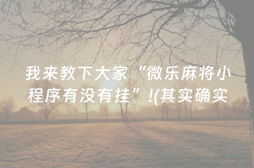 玩家必备教程“微乐锄大地小程序怎么拿好牌”（输赢有什么规律)