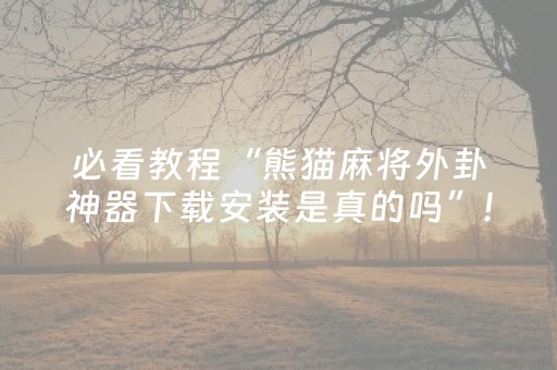 必备攻略“微乐天津麻将助赢神器购买”（怎么控制输赢)