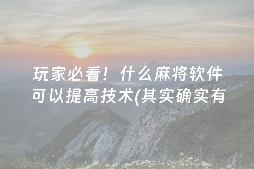 必看盘点揭秘“微乐河北麻将专用神器”（透明挂辅助器)
