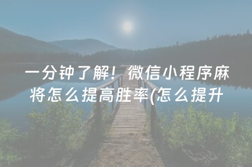 分享玩家攻略“小程序微乐麻将自建房怎么赢”（辅助器插件)