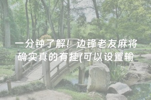 一分钟了解！边锋老友麻将确实真的有挂(可以设置输赢吗)
