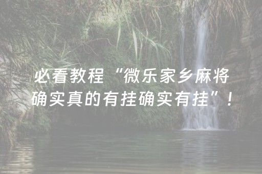 一分钟揭秘“微乐陕西挖坑助赢神器”（开挂辅助脚本)