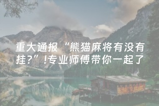 厉害了“雀神麻将小程序助赢神器购买”（插件可信吗)