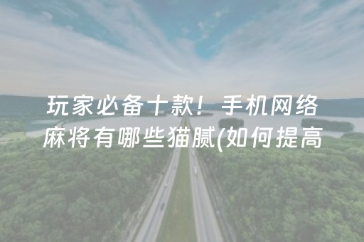 玩家必备十款！手机网络麻将有哪些猫腻(如何提高胜率)