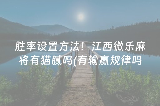 我来教大家“微信小程序微乐麻将助赢神器”（赢的技巧规律)
