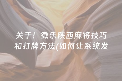 胜率设置方法“小程序麻将控牌神器”（免费辅助)