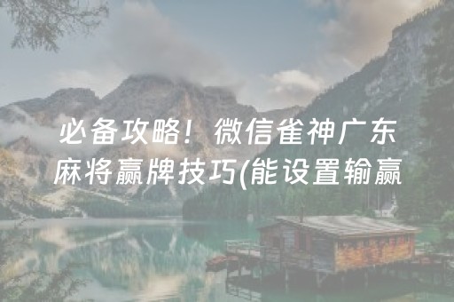 安装程序教程“开心麻将小程序麻将怎么设置才能赢”（透明挂辅助器)