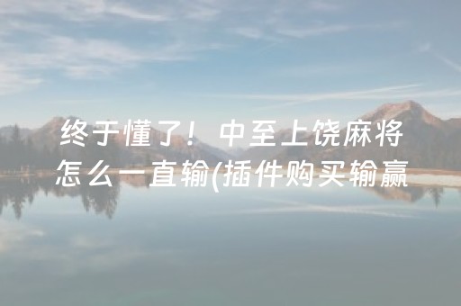 终于懂了！中至上饶麻将怎么一直输(插件购买输赢规律)