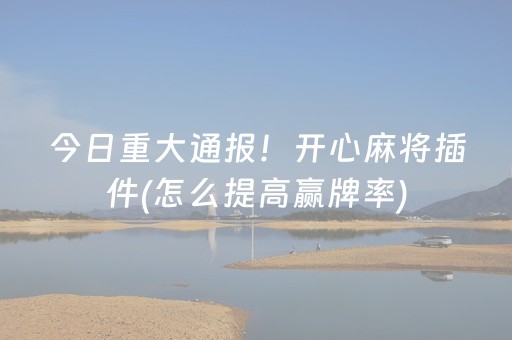 玩家必看攻略“兴动麻将做弊器软件下载”（小程序辅助软件)