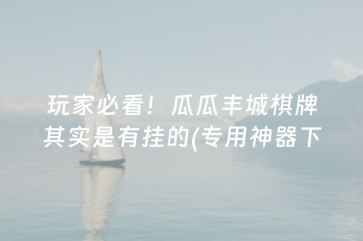 玩家必备“微乐掼蛋辅助器”（开挂神器下载)