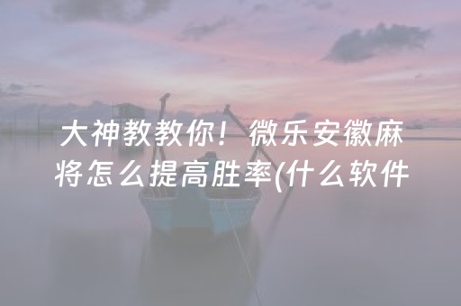 2分钟秒懂“微信打麻将可以作假吗”（发牌有什么规律吗)
