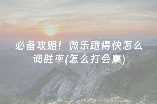 2分钟秒懂“微乐广东麻将辅助器插件”（透明器教程)
