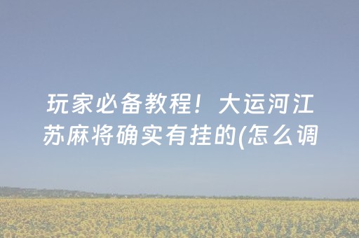 玩家必备教程“手机网络麻将骗局大揭秘”（规律确实有挂)