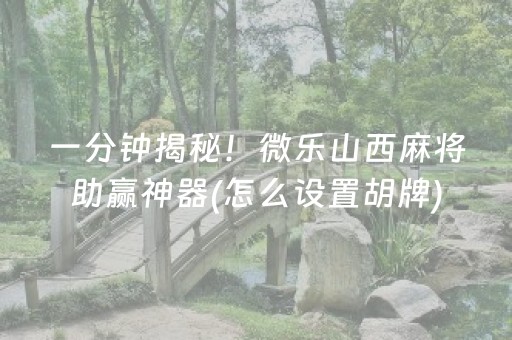 安装程序教程“雀神广东麻将软件出售”（开挂辅助器插件)
