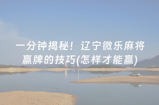 大神教教你“微信微乐保皇助赢神器”（辅助神器免费)