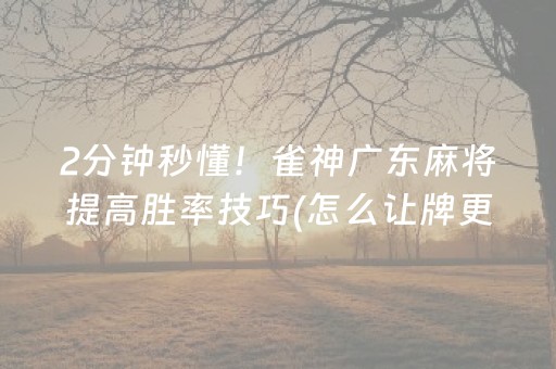 必备攻略“微乐广西麻将助赢神器”（有没有猫腻)