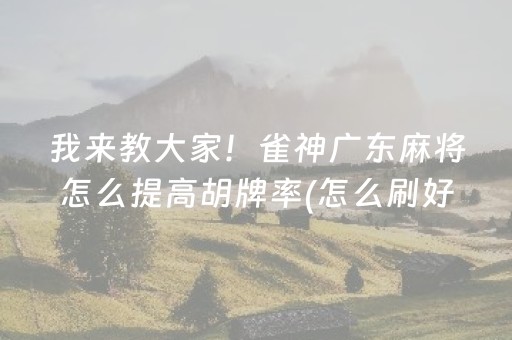 必看盘点揭秘“微乐山东麻将自建房胜负规律”（自建房怎么赢)