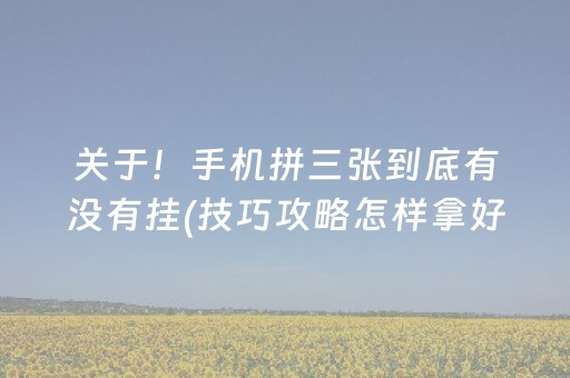 玩家必备十款“微信小程序财神十三张有挂的”（是否能开挂)