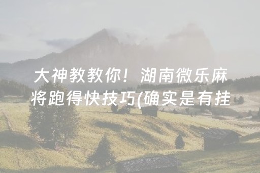 厉害了“微信雀神麻将怎么提高胜率”（辅助神器免费)