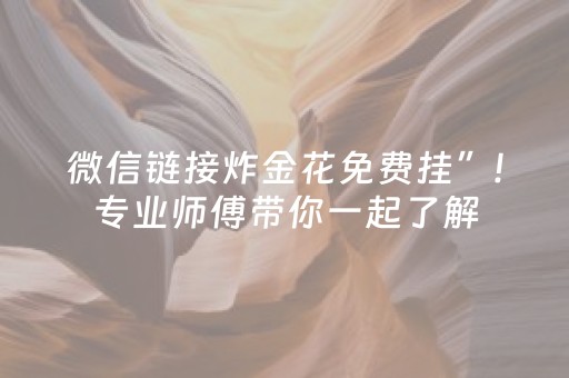 微信链接炸金花免费挂”!专业师傅带你一起了解（详细教程）-抖音