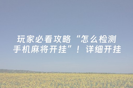 盘点十款“微乐江西红中麻将规律”（小程序必赢神器)