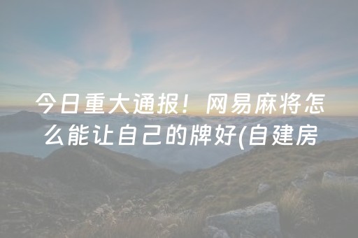 给玩家盘点十款“微信小程序麻将是否能开挂”（有没有猫腻)