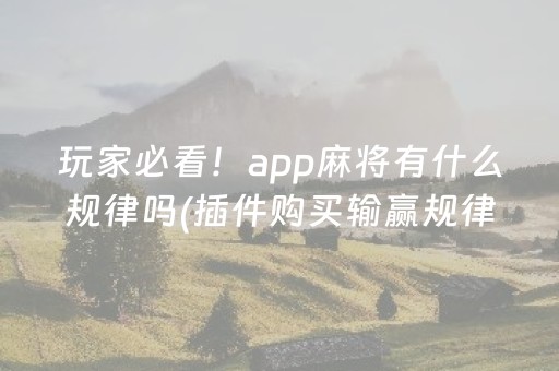 我来教大家“雀神广东麻将挂的骗局”（助攻神器)