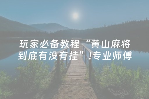 玩家必备“手机网络麻将骗局大揭秘”（胜率到哪调)