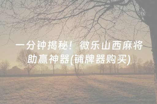 玩家必看攻略“微乐锄大地记牌器怎么使用”（提高胜率软件)